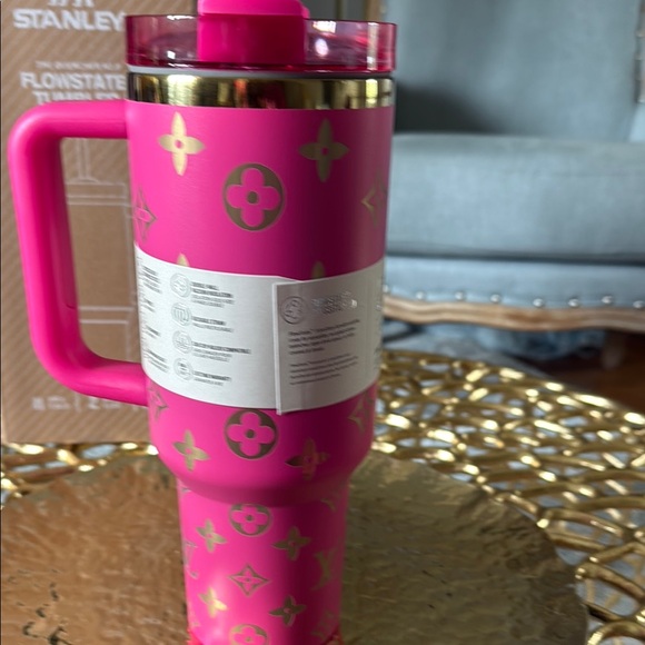 Stanley Pink and Gold Accent Tumbler - Picture 4 of 5